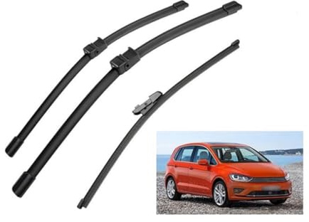 ZWBC Wischerblätter für Volkswagen Golf Plus 521 5M1 2005-2014, Scheibenwischer Wischerblätter Vorne Dauerhaft Scheibenwischerblätter Set Zubehör