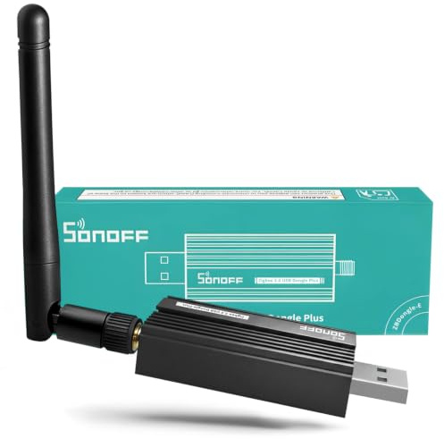 Zigbee 3.0 USB Dongle Plus-E (ZBDongle-E) | Coordinador Zigbee universal, chip EFR32MG21 | para asistente doméstico (ZHA), Zigbee2MQTT y openHAB | Hub local de automatización de hogares inteligentes