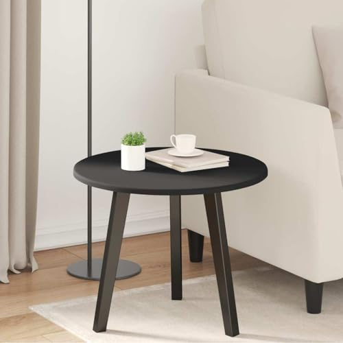 QUAHEAS Tischplatte Schwarz 50x50x1.5 cm, Robuster Holzwerkstoff, Quadratisch, Matt, Innenbereich, Langlebiger Desk Top für Zuhause & Büro