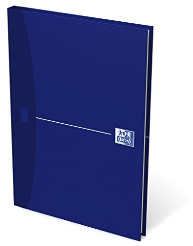 OXFORD Gebundenes Buch A5 liniert 96 Blatt mit abtrennbaren blau Geschäftsbuch Tagebuch Kladde Journal Skizzenbuch