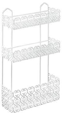 Metaltex Porte rectangulaire Meubles Salle de bain, Bianco, 30 x 10 x 51 cm