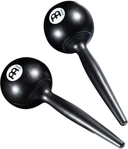 Meinl Percussion Live Maracas Shaker – 2 Musikinstrumente mit ergonomischem Griff – Kunststoff, Holz (PM3BK)