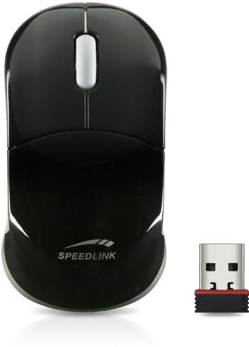 Speedlink Snappy Kabellose 3-Tasten-Maus (für Rechtshänder, 1000dpi) schwarz
