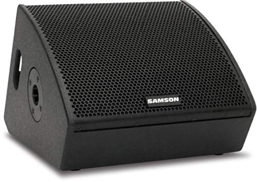 SAMSON RSXM10A – 800 W aktiver 10″ 2-Wege Stage-Monitor mit XLR/Line-In, FOH/Monitor-Schalter & Pole-Mount für Live-Gigs, DJ-Monitoring & Touring