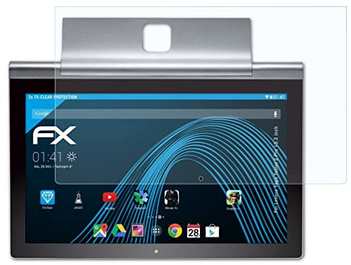 atFoliX Lámina Protectora de Pantalla compatible con Lenovo Yoga Tablet 2 Pro 13.3 inch Película Protectora, ultra transparente FX Protector Película (2X)
