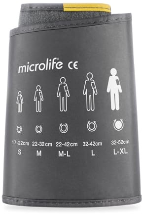 Microlife Official L-XL Blood Pressure Monitor Cuff (32-52cm) | Wide-Range Soft & Comfortable Arm Cuff for select Microlife Monitors (B1 Classic, B2 Basic, A3 Plus & More)