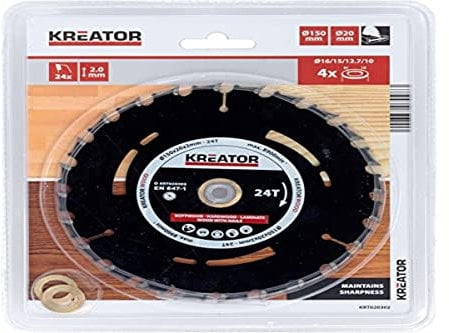 KREATOR KRT020302 - Sierra de pista madera 150mm24d
