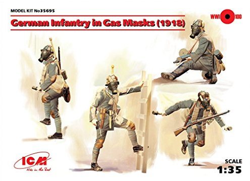 ICM 35695 Figuren German Infantry in Gas Masks 1918, Spiel