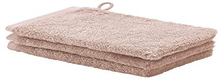 Waschhandschuh 3er Pack 16x22 London Aquanova Farbe Altrosa Dusty Pink