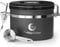 Coffee Gator Stainless Steel Container - Fresher Beans and Grounds for Longer - Canister with Date Tracker, CO2-Release Valve and Measuring Scoop - Small - Gray