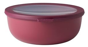 Mepal - Multi Bowl Cirqula Round - Vorratsdose mit Deckel - Geeignet als Luftdichte Aufbewahrungsbox für den Kühlschrank, Mikrowellengeschirr & als Frischhaltedosen - 2250 ml - Nordic Berry