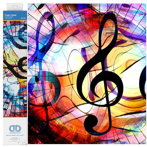 Diamond Dotz Painting Kit: Intermediate, DD7, Triple Treble, 40 x 27cm