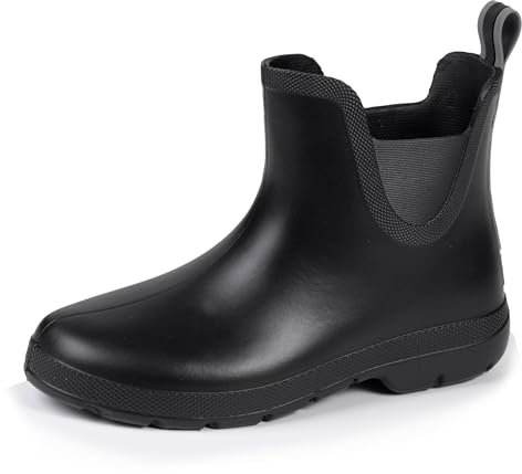 Isotoner Bottes de Pluie Chelsea Femme - Noir - 37 EU