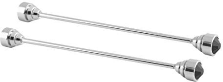 Larcele Kragennadel Geschäft Herren Anzug formelles Hemd Gentleman Kragen Stift Krawatte Stock Revers Silber Schmuck Broschen 2 Stück Set NSLZ-01 (Schwarz)