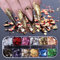 Nails Rhinestones,Professional Nail Decoration 12 Grid Nail Crystals Gems for Women Girl Nails Stud Foil for Nails Art Craft DIY(Irregular Shape)
