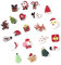 GOIYZTTR 21 Stück Weihnachtsbrosche Set Beinhaltet Schneemann, Kleine Bär, Weihnachtsbaum, Weihnachtsmann, Elch, Weihnachtssocken, Passt zum Thema Weihnachten und Winterfest