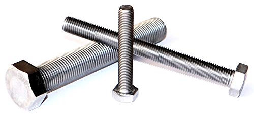 Vite esagonale M8 x 1,0 x 16 DIN 961, numero di pezzi: 2, filettatura fine in acciaio inox A2 V2A, filettatura fino alla testa