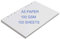 A5 Papier 6 Loch Blanko Nachfüllpapier DIN A5 Nachfülleinlagen 100 gsm Blank Paper Loose Leaf 100 Blätter / 200 Seiten für A5 6 Ring Binder Nachfüllbares Notizbuch Tagebuch Skizzenbuch Organizer