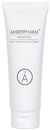 Amberpharm Original Salt Cream 8% NaCI 125ml | Salz Creme | Naturkosmetik | für die ganze Familie | Dermatest | Creme für trockene Haut | unreine Haut | empfindliche Haut