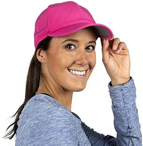 TrailHeads Damen Laufmütze mit UV-Schutz | UPF 50 Hüte | Sommerhüte für Damen | Outdoor Hüte, Helles Rosa, Einheitsgröße