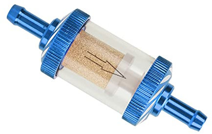 Filtro carburante per moto, filtro benzina universale per moto Resistenza al calore durevole per moto da 6 mm di diametro(blu)