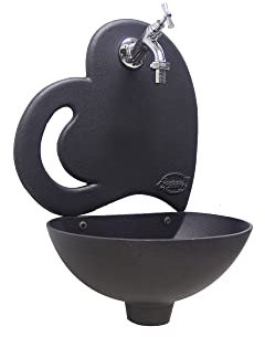 Wall fountain Aphrodite color cast iron with faucet mod.303C in chromed brass home and garden