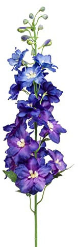 artplants.de Deko Rittersporn Setsuko, dunkelblau, 95cm - Künstliches Delphinium