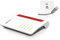 AVM FRITZ!Box 7530 WLAN AC+N Router (DSL/VDSL 866 MBit/s (5GHz) & 400 MBit/s (2,4 GHz), bis zu 300 MBit/s mit VDSL-Supervectoring 35b, WLAN Mesh, DECT-Basis, Media Server, Rot, Weiß) (Generalüberholt)