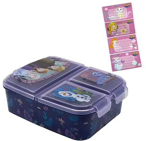 ICE TOYS porta merenda scuola con personaggi a 3 compartimenti (Frozen)