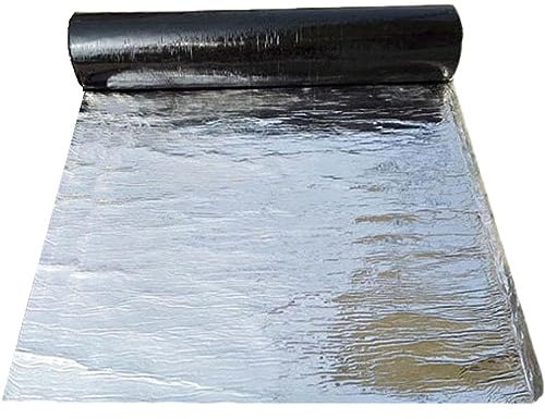 Bitumen-Band,Alu Wasserfestes Klebeband,Selbstklebendes Dichtungsband,Wasserdichtes Isolierung UV-beständige,für Flachdach,Gartenhaus Dach,Metalldachbahn,Gartenhäuser (0.2x2m)