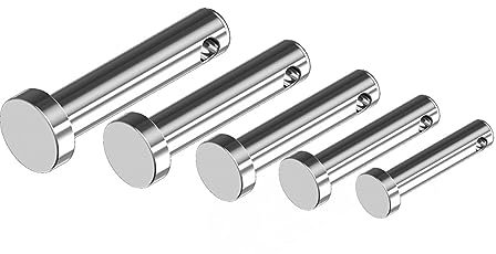 Edelstahl Steckbolzen V4A Ø 4 5 6 8 10 x 14 - 45 mm Sicherung Splint (4 x 14 mm)