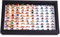 Jewelry Rings Display Tray Velvet 100 Slot Case Box Jewelry Storage Box