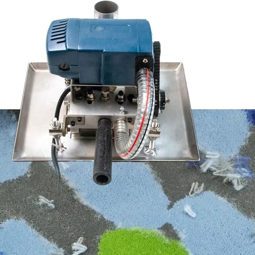 Roboraty Hochgeschwindigkeits-Teppich-Flachschermaschine, geeignet für verblasste getuftete Teppiche, verstärkt gemusterte Teppiche, Grundplatte: 230 x 280 mm