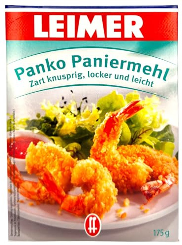 Leimer Panko Paniermehl Packung 175g | Zart Knusprig, Locker und Leicht | Perfekt für Knuspriges - Vielseitige Panade (1er Pack)