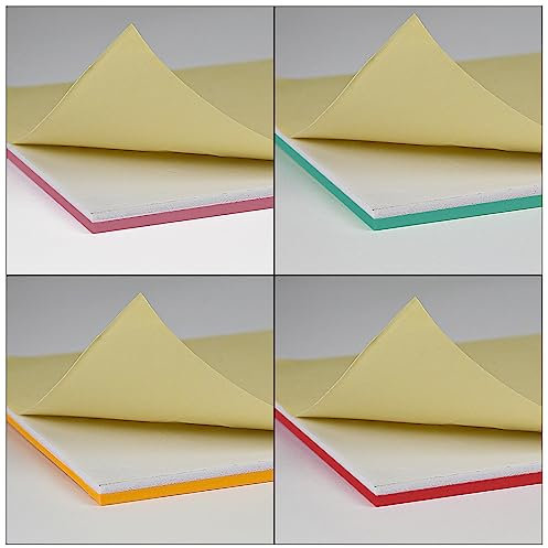 Almohadillas de goma para terraza, 4 unidades de 8,26 x 5,77 pulgadas, almohadillas de goma multicolor con adhesivo para grabado láser, fabricación de sellos, artesanía