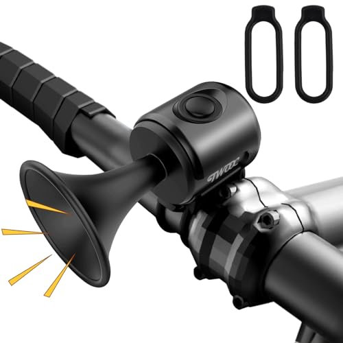 Campanello Bici Elettronico, 100dB forte Clacson Campanello per bicicletta IPX4 impermeabile Campanello Trombetta per bicicletta per bici MTB bike Bici da strada Scooter