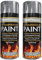 SDMAX Silver Heat Resistant Matt Silver Spray Paint Stove High-Temperature 300ml, Ideal for Wood Burners, BBQs, Stoves, Fireplaces, Firepits, Exhaust Pipes, Easy to Apply (2 Pcs)