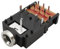 LoRier PJ-307 3,5-mm-Stereo-Audio-Klinkenbuchse 3,5-mm-Zweikanal-Kopfhörerbuchse 11-polig mit Schalter PJ307 (Color : 2Pcs)