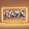 Greatminer Personalisierte Geschenke Papa, Vatertagsgeschenk, Bilderrahmen mit Foto Text Nachtlampe, Geschenke für Papa zum Vatertag Geburtstag Weihnachten