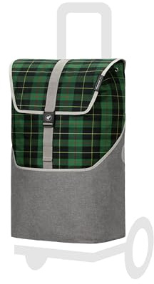 Andersen Einkaufstrolley Ersatztasche - 46 Liter - Fronttasche | extra Innenfach - wasserabweisend - Reflektoren - faltbar - Gese grün