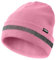 ATNKE Reflektierende Mützen Sicherheits-Thermo-Strickmütze mit hoher Sichtbarkeit für den Winter mit reflektierendem Streifen Geeigneter Outdoor-Arbeitssport Dark Pink