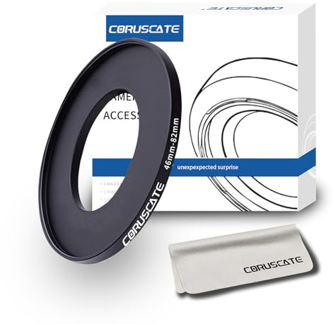 46mm to 82mm Step-Up Ring Filter,Camera Lens Adapter,Change The Filter or Lens Size from 46mm to 82mm.Compatible All 82mm Thread Filter Accessory.