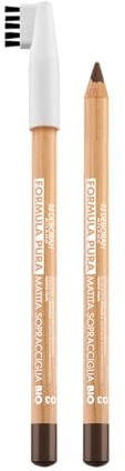 Deborah Milano Augenbrauenstift, reine Formel Bio, 03 Deep Brown, Stift mit hoher Verträglichkeit mit Bürste
