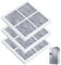 3 Pezzi Filtro Dell'aria del Frigorifero, Fresh Air Sostituzione Frigorifero, Sostituzione Filtro Aria al Carbone Attivo Compatibile con LG-LT120F Congelatore Frigorifero