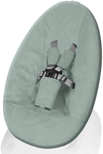 Greuame Babyschaukel-Abdeckung, kompatibel mit 4moms MamaRoo 5, der 2022 auf den Markt gebracht wurde, weicher und atmungsaktiver Stoff, maschinenwaschbar, perfekt für Babys und Neugeborene (nur