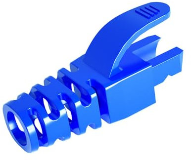 VIVOCH 50 Pcs Cat5 Cat5E Cat6 Strain Relief Boot, RJ45 Plug Connector Cover Modular Network Plug Connector Cap Cable Connector Boots, Blue