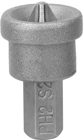 Gipskartonschraubendreherbit, 10pcs PH2 Trockenbau Bit Tiefenstopplimit, Stahl, Tiefenstopp -Merkmal für Gipsboard, Indexierbare Bohrhalter