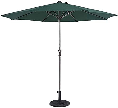 PLMNBQWE Parasol de Jardin de 9 Pieds, Parasol de Table de marché pour Patio extérieur avec manivelle, abri Solaire Portable pour terrasse de Jardin, Piscine d'arrière-Cour