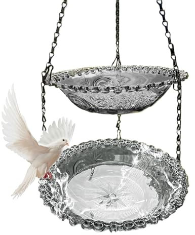 Baños para Pájaros De Exterior | Baño De Aves para Jardín - Accesorios para Mascotas De Comederos Bebederos Piscina Jardín Patio Terraza Exterior Interior Jaula