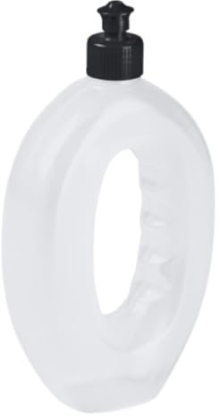 Andinus Pipican – Botella Portátil para Limpiar Pipí o Beber Agua para Perros, 500ml, Suave y Transparente con Boquilla Retráctil, Regalo Original para Mascotas (Tapón negro)